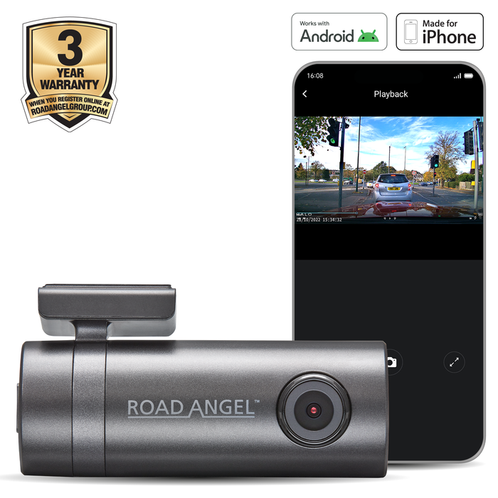 Road Angel Halo Go Compact 1080p Single Dash Cam
