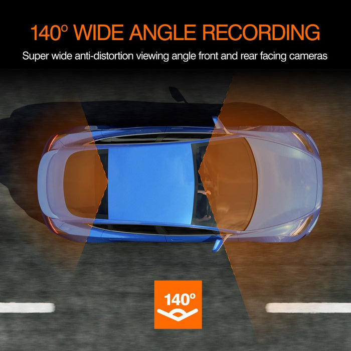 Road Angel Halo Pro Front and Rear Dashcam with Winter and Parking Mode