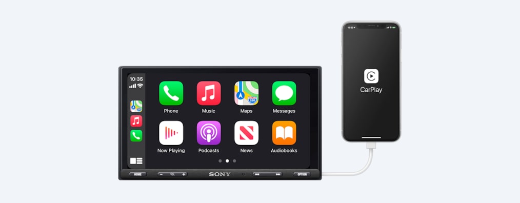 Sony XAV-AX5650 7" Apple CarPlay Android Auto Media Player with DAB, Bluetooth