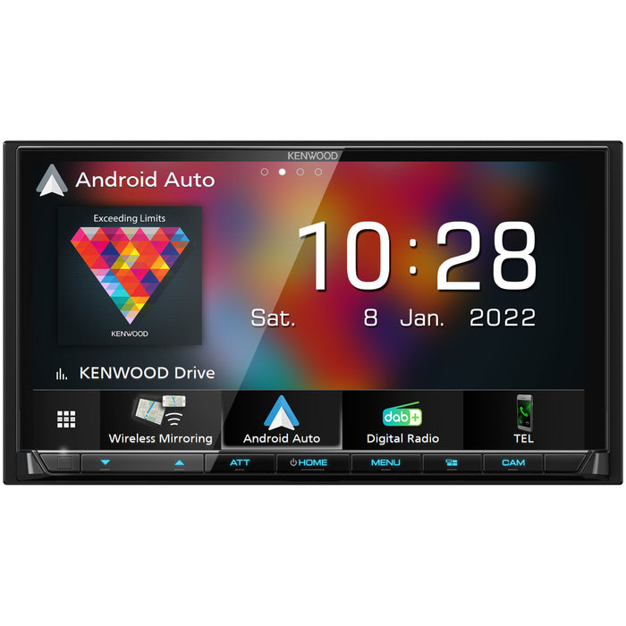 Kenwood DMX-8021DABS 7" Touchscreen Stereo with DAB, Bluetooth, Apple Car Play and Android Auto