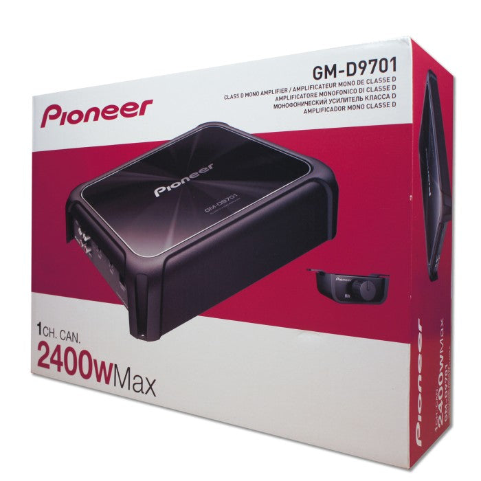 Pioneer GM-D9701 Mono Block 2400watts Class D amplifier with bass remote