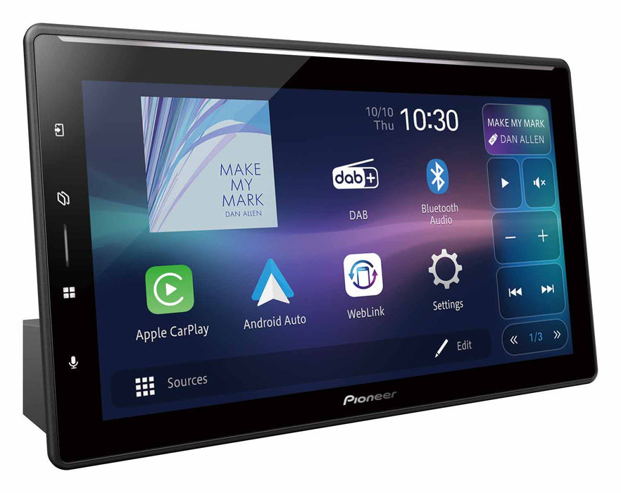 Pioneer SPH-EVO107DAB 10" Double Din Floating Screen Wireless CarPlay / Android Auto Bluetooth DAB+ Digital Radio