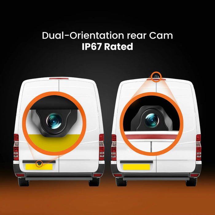 Road Angel Halo View 3 2160P 4K Mirror Dual Dash Cam with 10" Anti-glare LCD Touch Screen & Dual Parking Mode