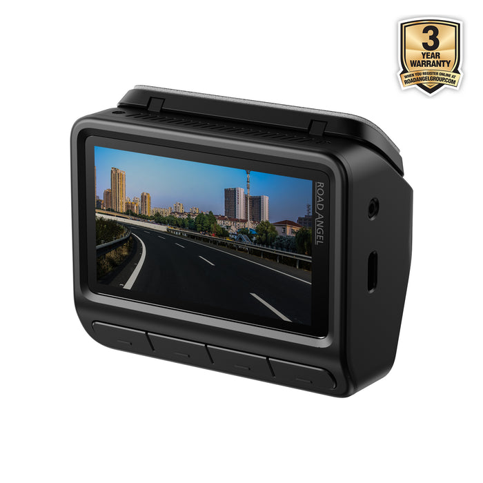 Road Angel Halo Elite 4K (2160p) & 1K (1080p) Dual Dash Cam Including Hard Wiring Kit With Sony Starvis 2 Enhanced Night Vision Video Technology!