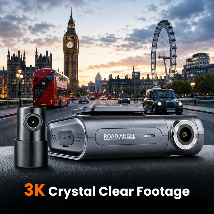 Road Angel Halo Pro V2 Front and Rear Dashcam with Winter and Parking Mode