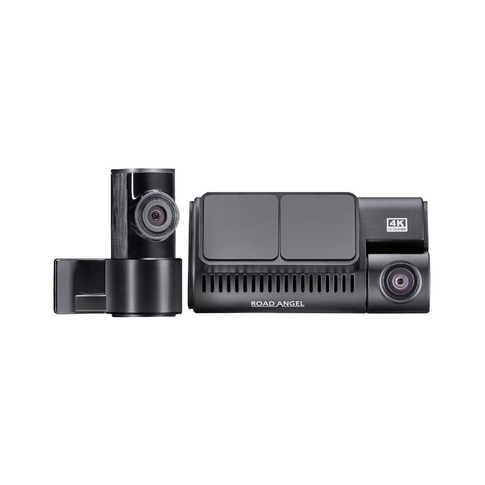 Road Angel Halo Ultima 4K Dual Dash Cam with Parking Mode & Quick Release mounting