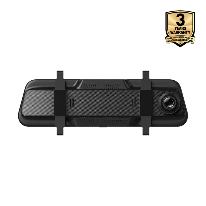 Road Angel Halo Vision 3 2160P 4K Mirror Dual Dash Cam with 10" Anti-glare LCD Touch Screen & Dual Parking Mode