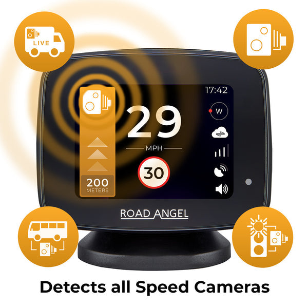 Road Angel Pure One Speed Camera Detector With Speed Awareness