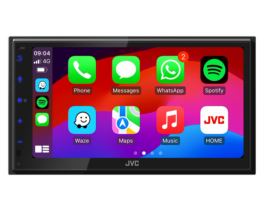 JVC KW-M695DBW 6.8" Double DIN Wireless Apple CarPlay Android Auto Wireless Mirroring DAB+ Bluetooth