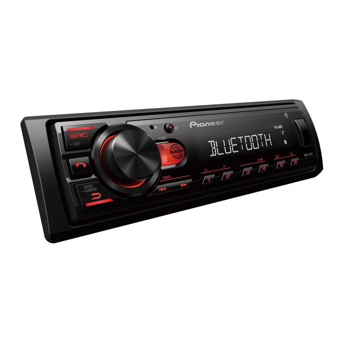 Pioneer MVH-230BT Car Stereo Receiver with Bluetooth Red Illumination