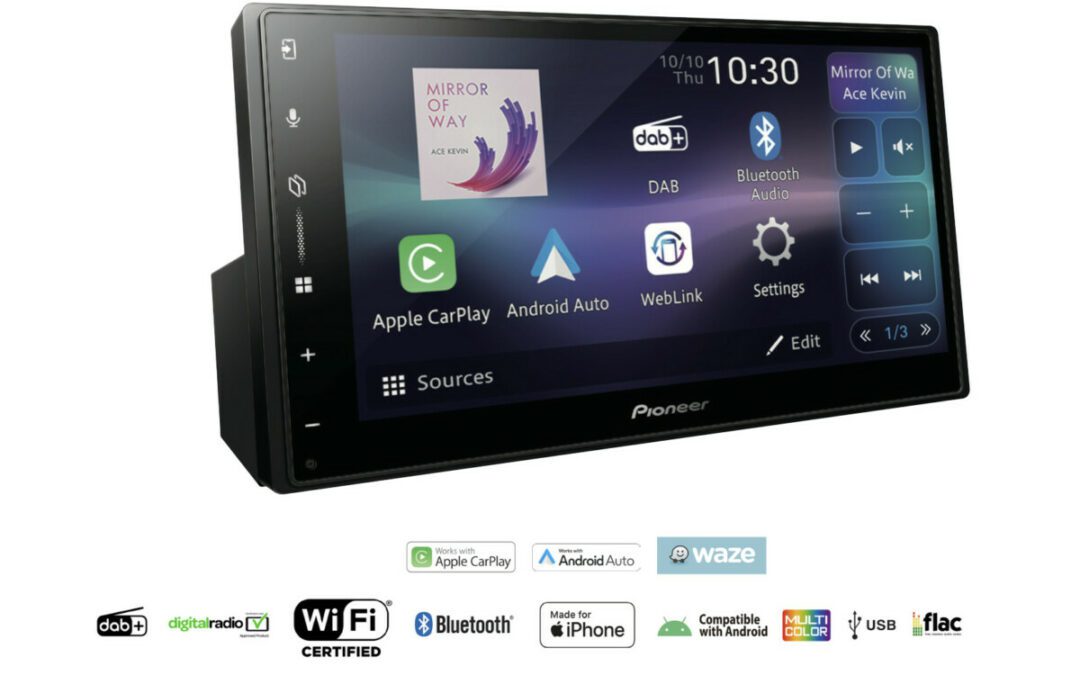 PIONEER SPH-DA77DAB 6.8 WVGA CAPACITIVE MULTI-TOUCH PANEL SCREEN WEBLINK 3.0 ANDROID AUTO/ APPLE CARPLAY DAB CAR STEREO