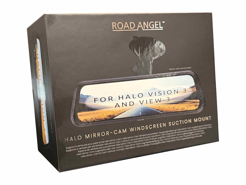Road Angel RA-HMCWSM Halo Mirror-Cam Windscreen Suction Mount (For All Halo View and Vision)