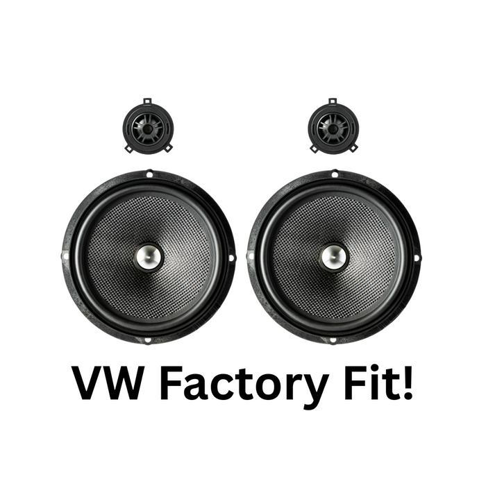 In Phase XTC-180VW 250W 2-Way Component Door Speakers with Tweeters for Volkswagen