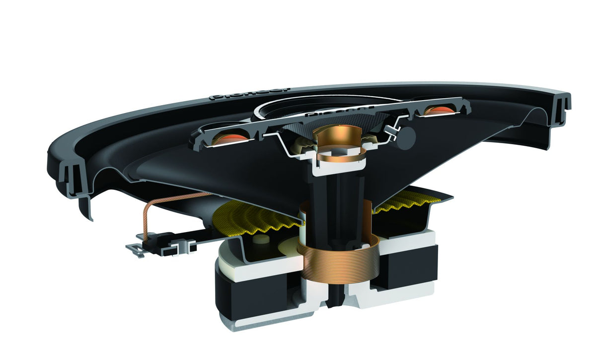 Pioneer TS-A6881F 350W 6"x8" 4-Way Coaxial Speaker System