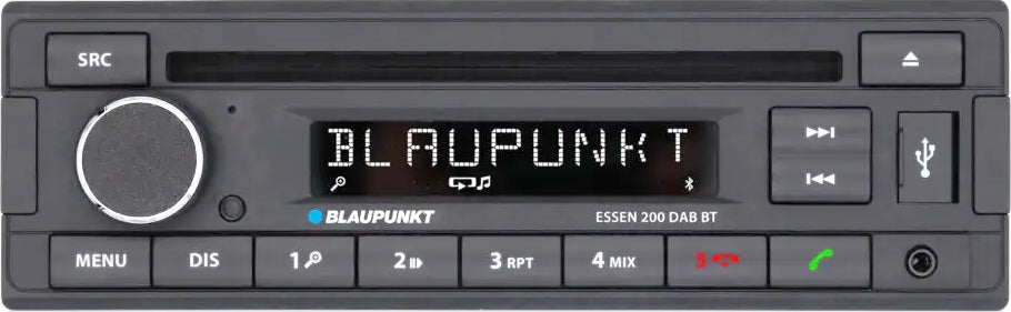 Blaupunkt ESSEN200DAB Single Din Stereo with DAB+, Bluetooth, CD, USB & AUX