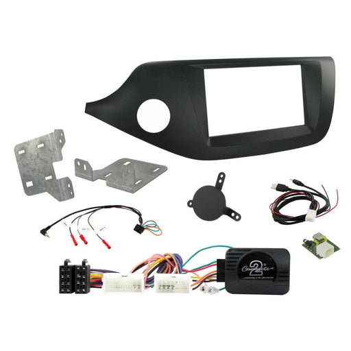 Connects2 Stereo Fitting Connects2 CTKKI32 Kia Ceed Pro Ceed Matt Black Double Din Car Stereo Installation Kit LHD