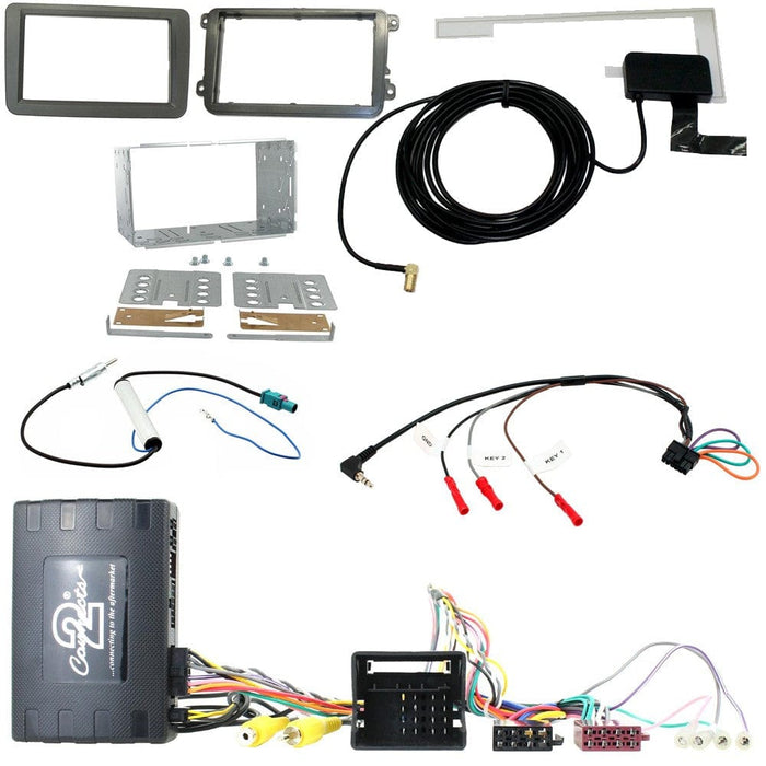 Connects2 Fitting Accessories Connects2 Headunit Replacement Kit with Infodapter For Various VW Vehicles