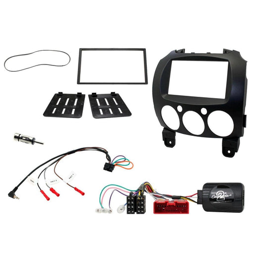 Connects2 Fitting Accessories Connects2 CTKMZ08 Mazda 2 2008 Black Double DIN Radio Installation Kit