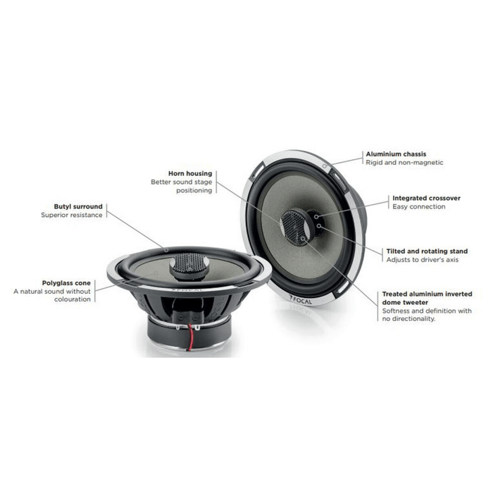 FOCAL Connects2 PC165-LE 6.5" 2-Way Component Co-axial Speakers Last Edition