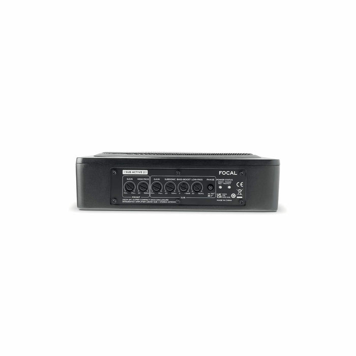 Focal Subwoofer Focal ISUBACTIVE2.1 Compact Subwoofer with Built-in 2.1 Amplification for Dynamic Sound