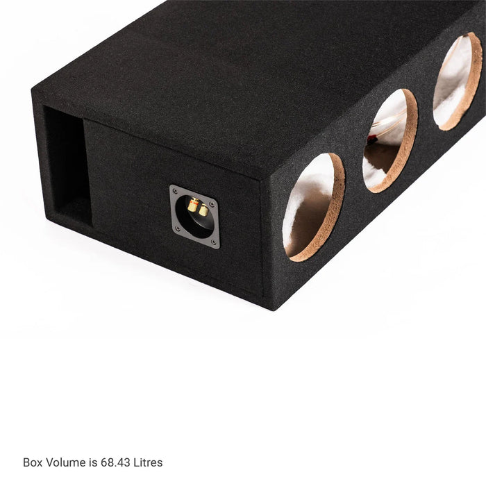 In Phase BX-46XT QUAD 6" Ported Subwoofer Enclosure for FOUR In Phase XT-6 Subwoofers