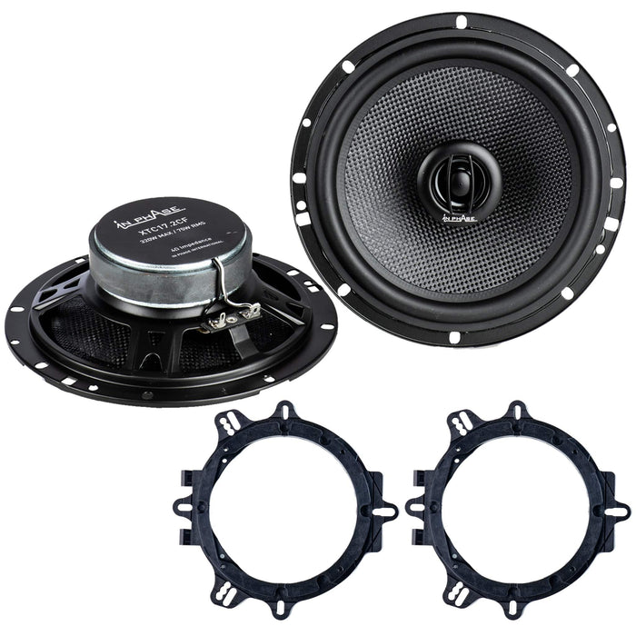 In Phase XTC17.2CF.B 320 Watts 17cm 2-Way Rotary Tweeter Car Door/Shelf Speakers (B-STOCK)