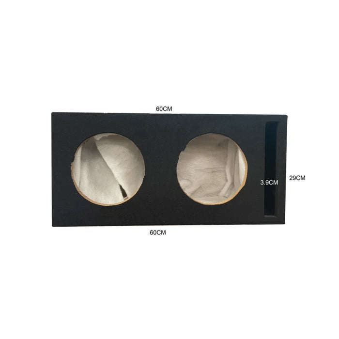 In Phase BX28PL Double 8" High Quality Ported Subwoofer Enclosure with Black Carpet