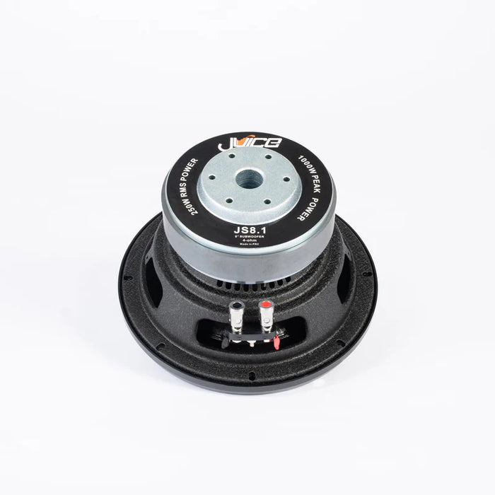 JS8 1000W 8" Single Voice Coil 4 Ohm Subwoofer Bass Driver