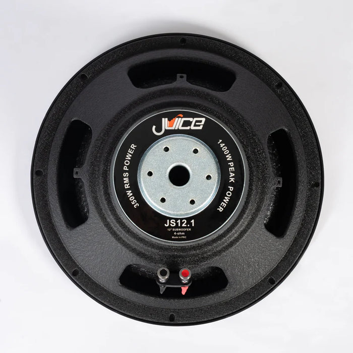 Juice JS12 1400W 12" Single Voice Coil 4 Ohm Subwoofer Bass Driver