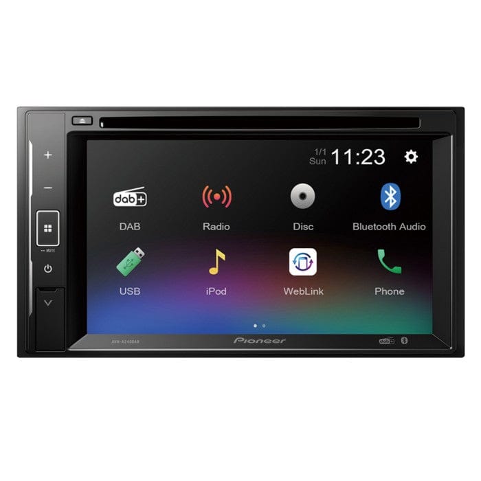 Pioneer AVH-A240DAB.B Double Din Stereo with 6.2" Touchscreen, Bluetooth, DAB, USB and CD (B-Stock)