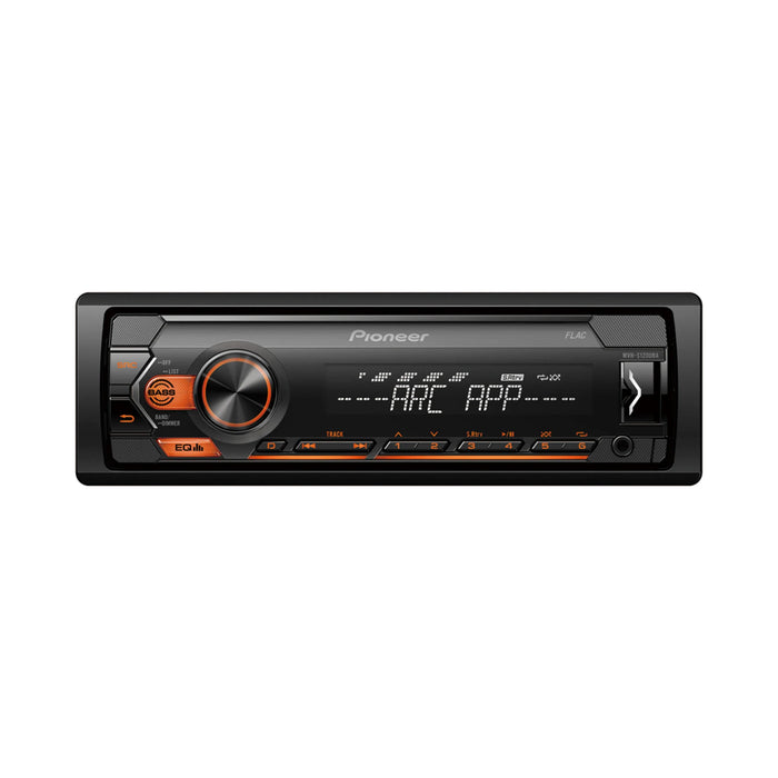 Pioneer MVH-S120UBA Mechless Car Stereo RDS tuner with USB and AUX in Amber Illumination