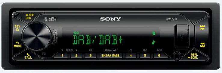 Sony DSX-B41D Dual Bluetooth Single-Din Mechless Car Stereo With DAB