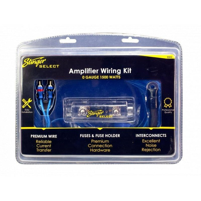 Stinger SSK0 1/0GA 1500W Complete Amplifier Wiring Kit