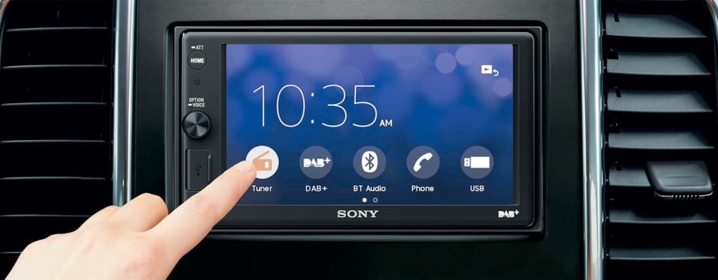 Sony XAV-AX1005DB 6" Apple CarPlay Media Player with DAB, Bluetooth