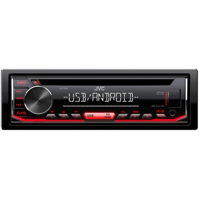 JVC KD-T402 Rotary Control USB, Aux in CD Tuner