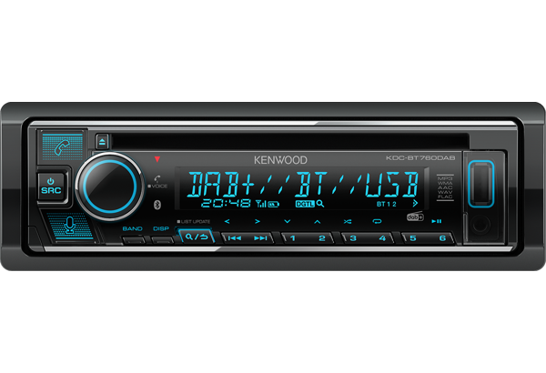 Kenwood KDC-BT760DAB CD Receiver with Bluetooth & DAB+ Radio