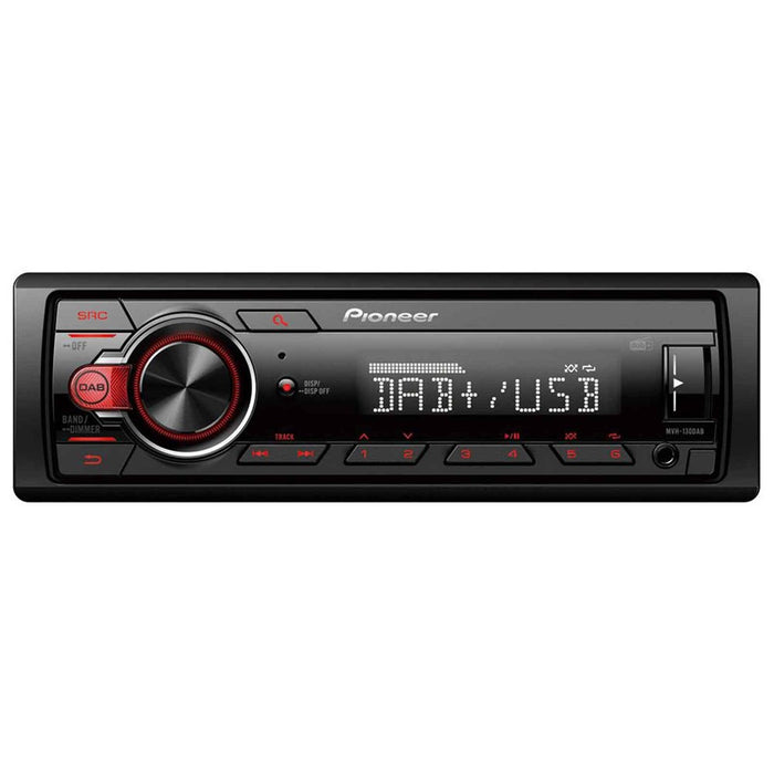 Pioneer MVH-130DAB Car Stereo with DAB, USB and AUX-IN