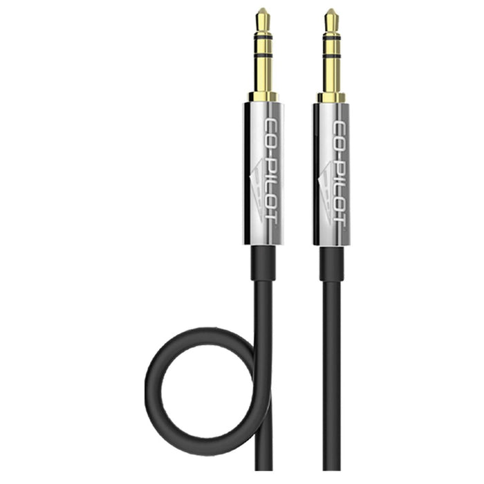 Co-Pilot Gold-Plated 3.5mm Audio Cable - 1m, universal in-car music playing, high quality finish