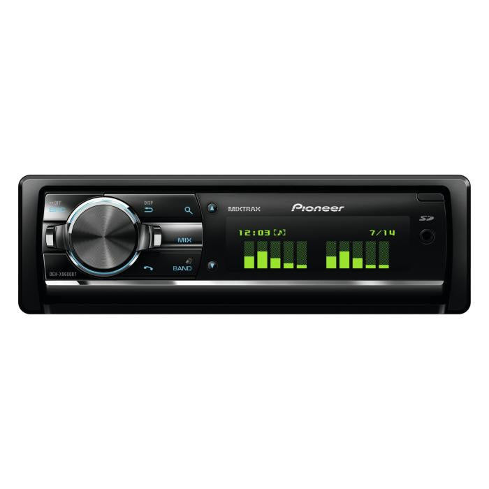 Pioneer DEH-X9600BT -  CD, RDS Tuner with Bluetooth, iPod/iPhone and Android control, Dual USB & Aux-in
