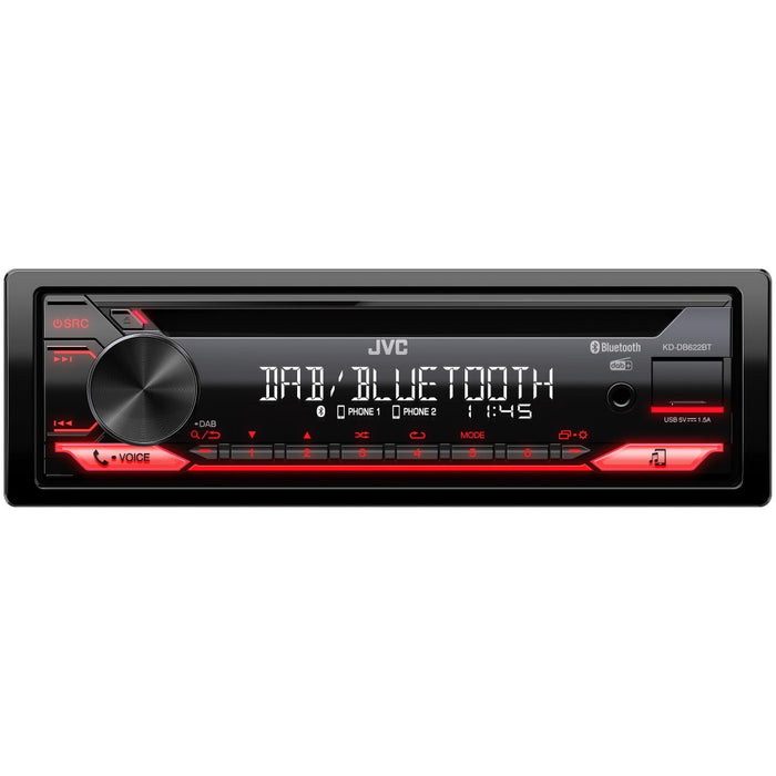 JVC KD-DB622BT MP3 CD Player with Bluetooth, DAB Tuner, AUX and USB