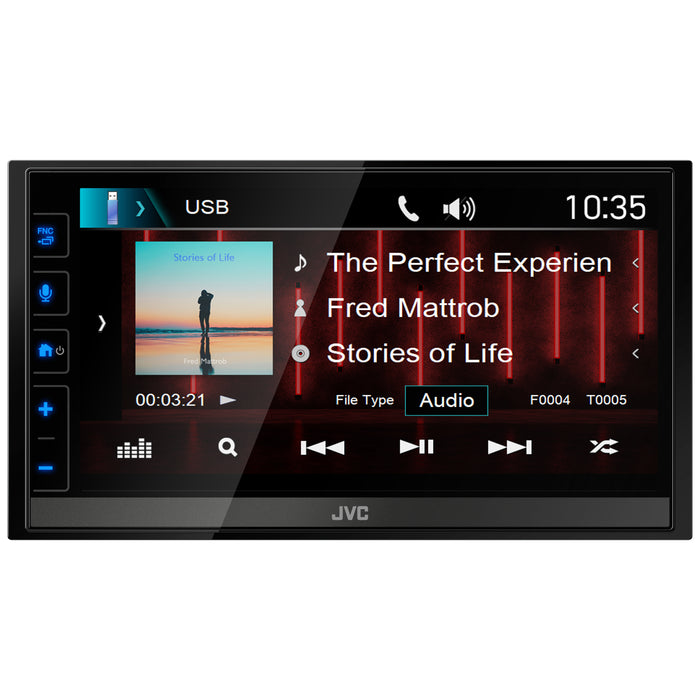 JVC KW-M785DBW 6.8" Digital Media Receiver with Apple CarPlay, Android Auto and DAB+