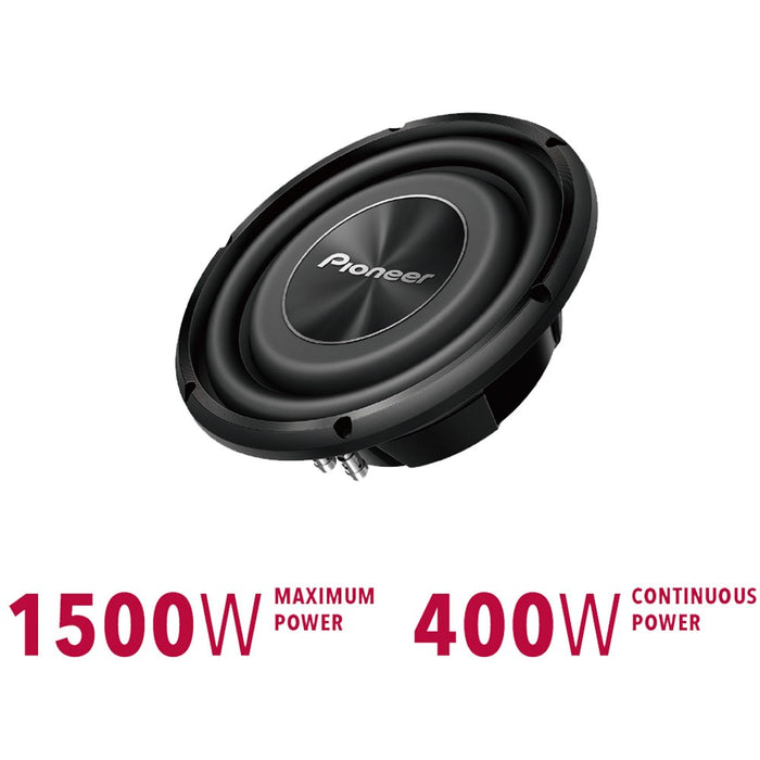 Pioneer TS-A3000LS4 Shallow Mount Oversized 1500W 12" Subwoofer