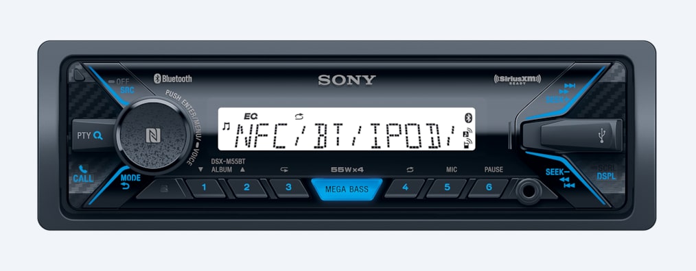 Sony DSX-M55BT Mechless marine stereo with Bluetooth, USB & Aux input