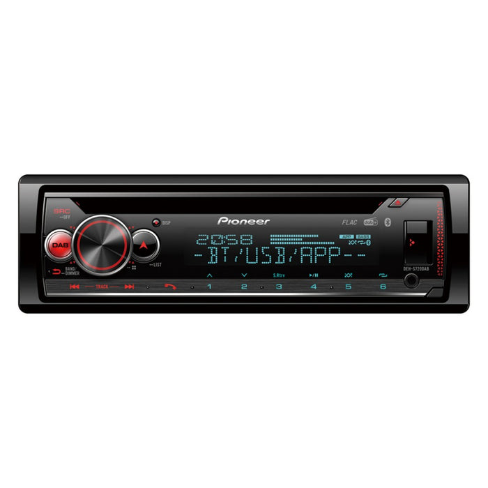 Pioneer DEH-S720DAB CCD Tuner with DAB/DAB+, Bluetooth, multi colour illumination, USB and Spotify