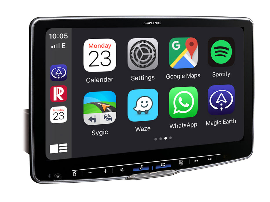 Alpine iLX-F115D Halo 11 - XXL 11-Inch Media Receiver with 1 DIN Chassis, featuring DAB+, Apple CarPlay and Android Auto compatibility