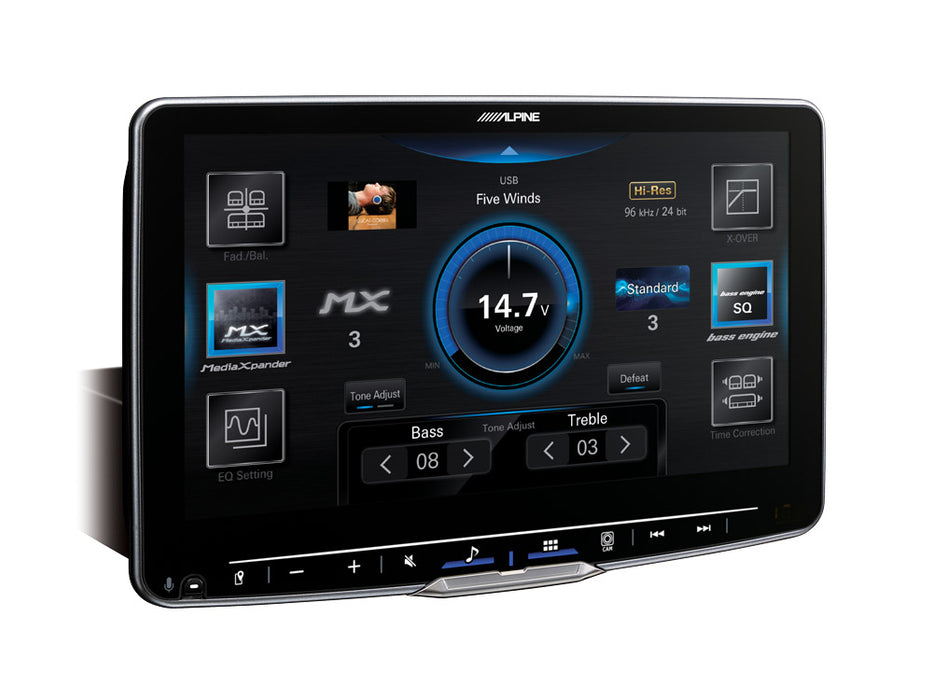 Alpine Halo 9 iLX-F905D Halo9 – 9-Inch Media Receiver, featuring DAB+ digital radio, Apple CarPlay and Android Auto compatibility