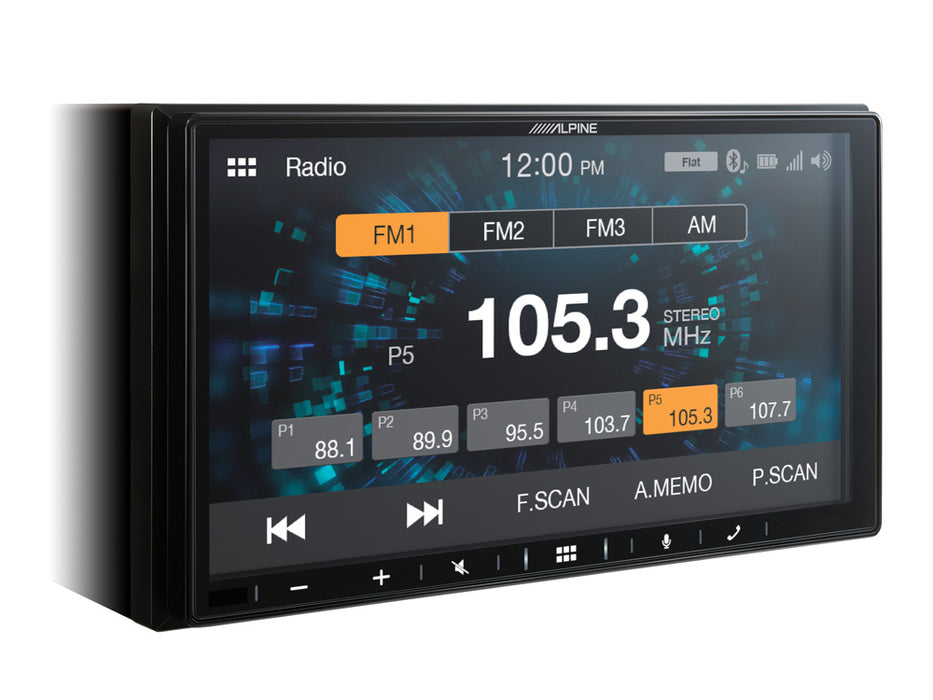 Alpine iLX-W650BT 7” Digital Media Station, featuring Apple CarPlay and Android Auto compatibility - Enjoy seamless smartphone connectivity