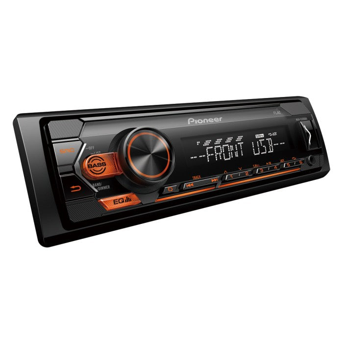 Pioneer MVH-S120UBA Mechless Car Stereo RDS tuner with USB and AUX in Amber Illumination