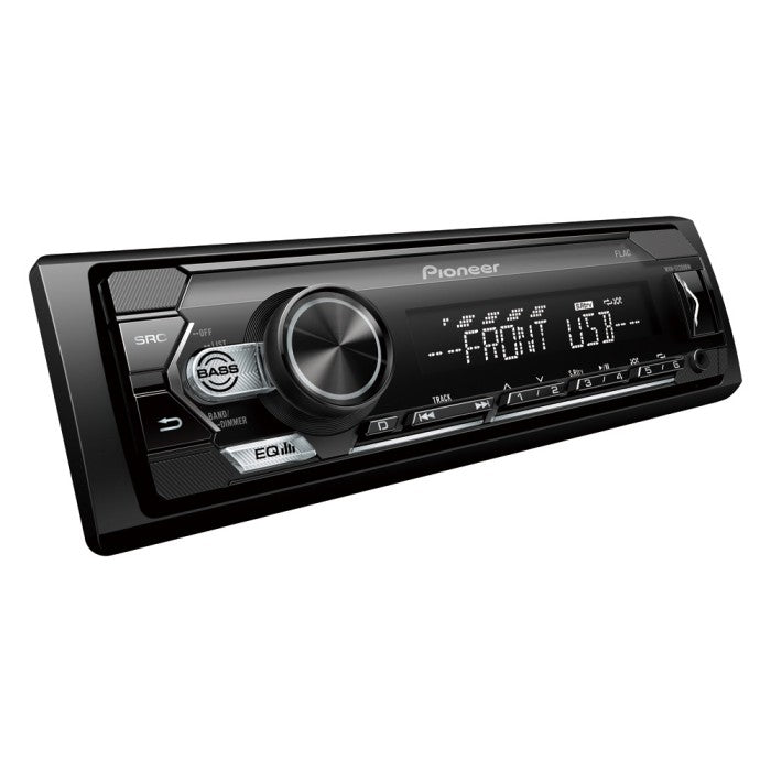 Pioneer MVH-S120UBW  Mechless Car Stereo RDS tuner with USB and AUX in White Illumination