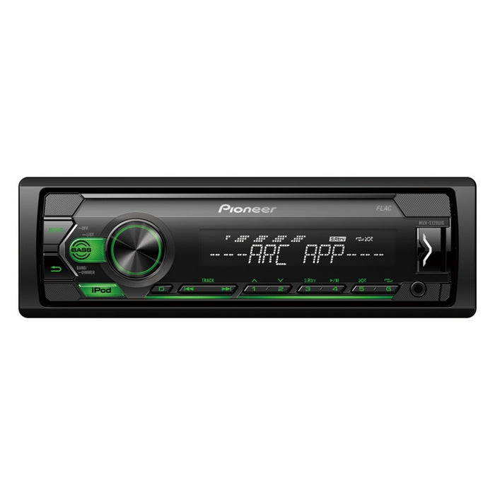Pioneer MVH-S120UIG Mechless RDS Tuner Car Stereo with iPod/iPhone Compatibility Green Illumination